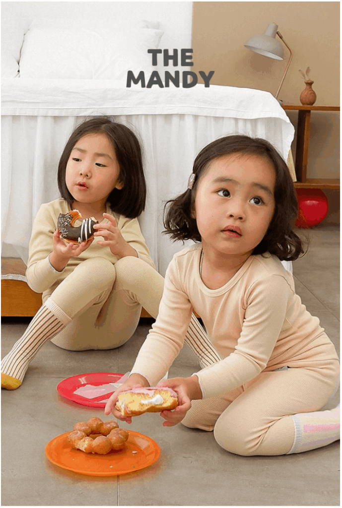 2. 더맨디 아동용 러브 9부 배앓이방지 세트